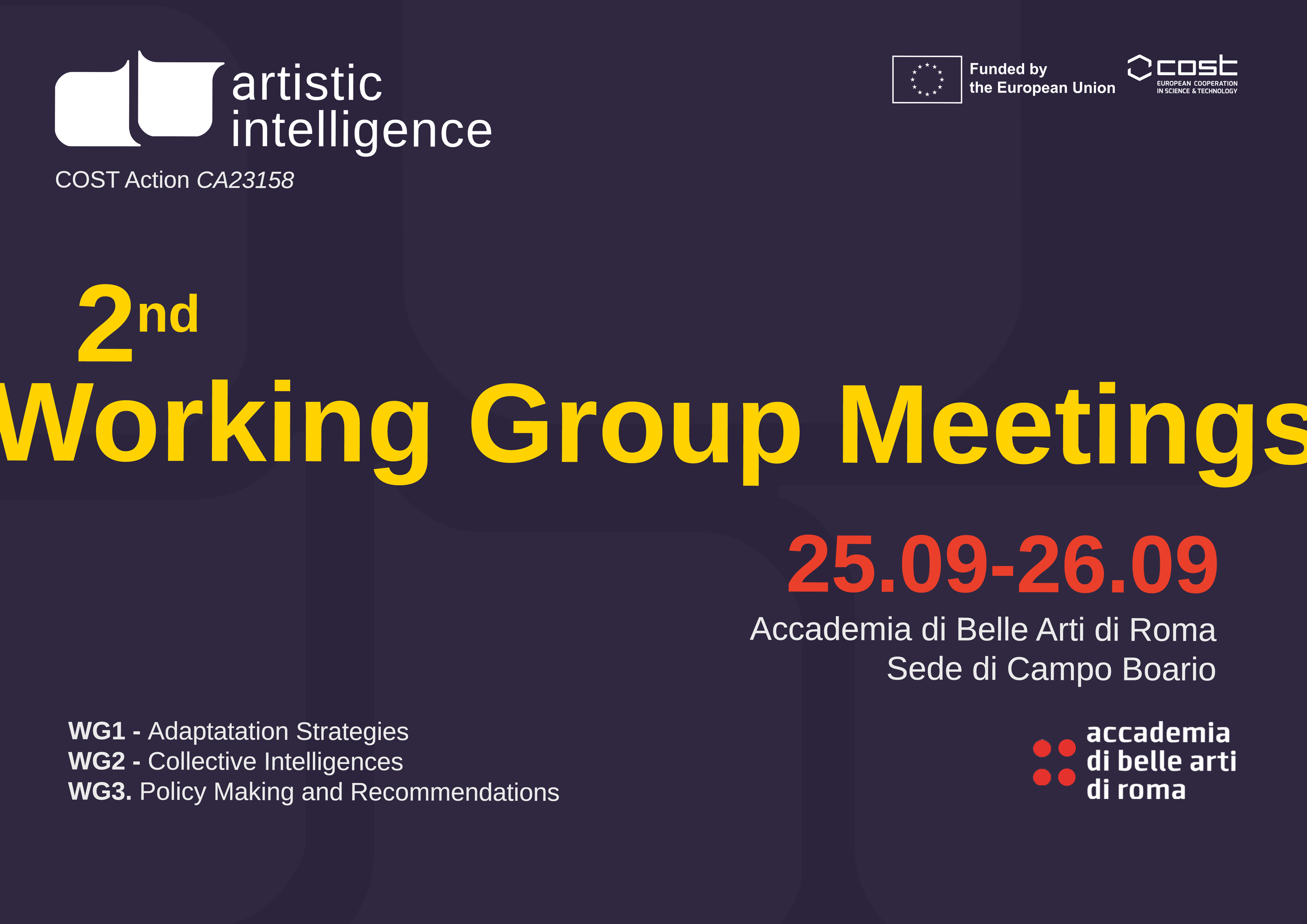 2nd WG1, 2, 5 meeting rome