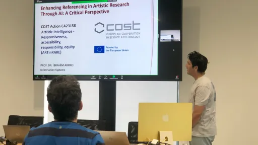 Presentation in Rome, Enhancing referencing in Artistic Research through AI