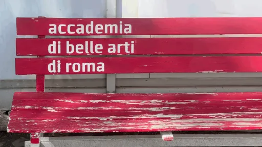 Accademia di belle arti de roma bench